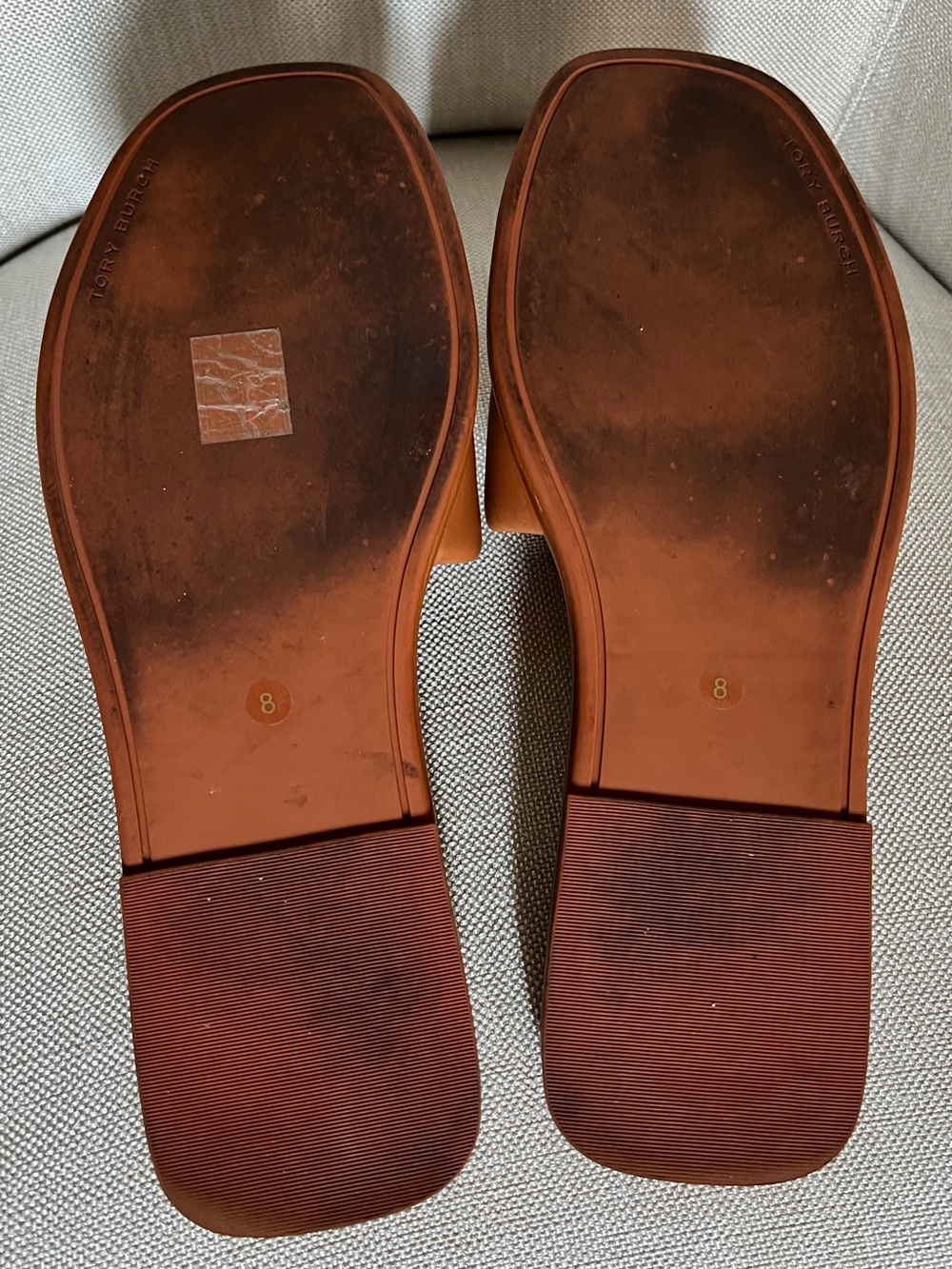 Tory Burch Nappa Leather Double T Sport Slide — Size 8 - Picture 11 of 12